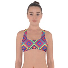 Native American Pattern Got No Strings Sports Bra by Valentinaart