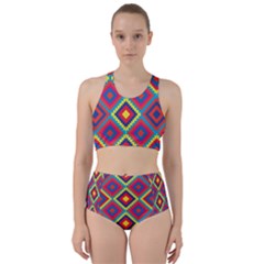 Native American Pattern Racer Back Bikini Set