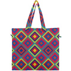 Native American Pattern Canvas Travel Bag by Valentinaart