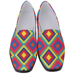 Native American Pattern Women s Classic Loafer Heels