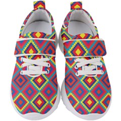 Native American Pattern Kids  Velcro Strap Shoes by Valentinaart