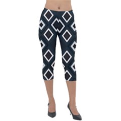 Native American Pattern Lightweight Velour Capri Leggings  by Valentinaart