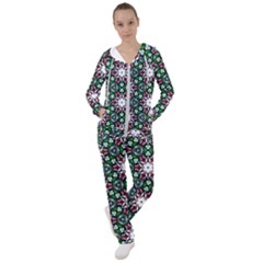 Stained Glass Pattern Church Window Women s Tracksuit