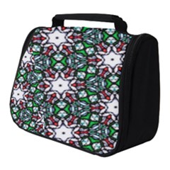 Stained Glass Pattern Church Window Full Print Travel Pouch (small)