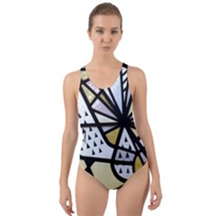 Hildesheim Germany Lower Saxony Cut-out Back One Piece Swimsuit by Pakrebo