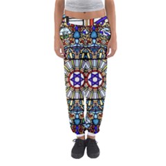 Vitrage Stained Glass Church Window Women s Jogger Sweatpants by Pakrebo