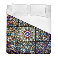 Vitrage Stained Glass Church Window Duvet Cover (full/ Double Size) by Pakrebo