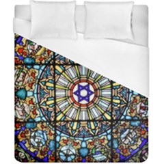 Vitrage Stained Glass Church Window Duvet Cover (california King Size) by Pakrebo