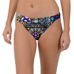 Vitrage Stained Glass Church Window Band Bikini Bottom by Pakrebo