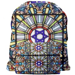 Vitrage Stained Glass Church Window Giant Full Print Backpack by Pakrebo