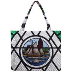 Window Image Stained Glass Mini Tote Bag by Pakrebo