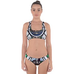 Window Image Stained Glass Cross Back Hipster Bikini Set by Pakrebo