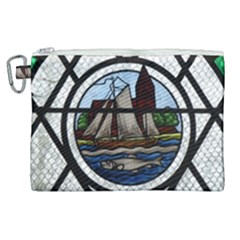 Window Image Stained Glass Canvas Cosmetic Bag (xl) by Pakrebo