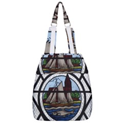 Window Image Stained Glass Center Zip Backpack