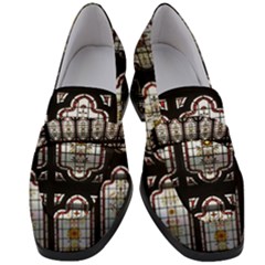 Stained Glass Window Repeat Women s Chunky Heel Loafers