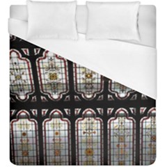 Window Image Stained Glass Duvet Cover (king Size) by Pakrebo