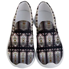 Window Image Stained Glass Men s Lightweight Slip Ons by Pakrebo