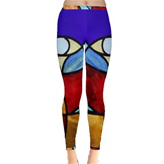 Church Window Glass Tiffany Inside Out Leggings by Pakrebo