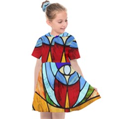 Church Window Glass Tiffany Kids  Sailor Dress by Pakrebo