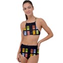 Window Stained Glass Glass Colors High Waist Tankini Set View1