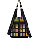 Window Stained Glass Glass Colors Center Zip Backpack View2