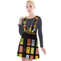 Window Stained Glass Glass Colors Plunge Pinafore Velour Dress View1