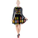 Window Stained Glass Glass Colors Plunge Pinafore Velour Dress View2