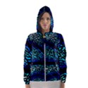 Sea Fans Diving Coral Stained Glass Hooded Windbreaker (Women) View1