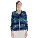 Sea Fans Diving Coral Stained Glass Windbreaker (Women) View1