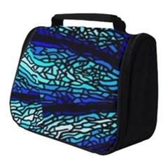 Sea Fans Diving Coral Stained Glass Full Print Travel Pouch (small)