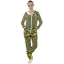 Rose Painted Kaleidoscope Colorful Women s Tracksuit View1