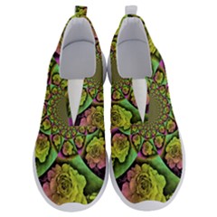 Rose Painted Kaleidoscope Colorful No Lace Lightweight Shoes