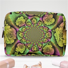 Rose Painted Kaleidoscope Colorful Make Up Pouch (medium) by Pakrebo