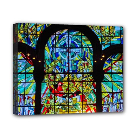 Church Church Window Window Canvas 10  X 8  (stretched) by Pakrebo