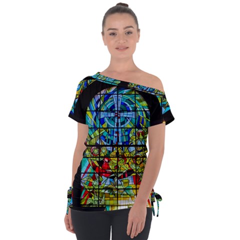 Church Church Window Window Tie-up Tee by Pakrebo