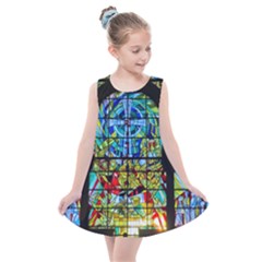 Church Church Window Window Kids  Summer Dress by Pakrebo