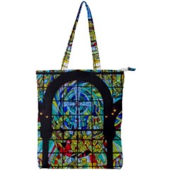 Church Church Window Window Double Zip Up Tote Bag