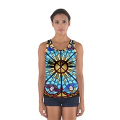 Church Window Stained Glass Church Sport Tank Top  by Pakrebo