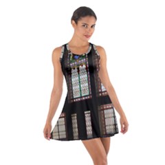 Stained Glass Window Krotoszyn Cotton Racerback Dress by Pakrebo