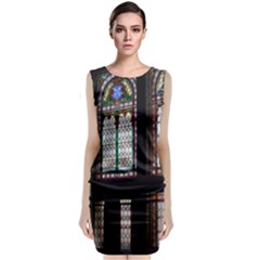 Stained Glass Window Krotoszyn Classic Sleeveless Midi Dress by Pakrebo