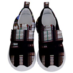 Stained Glass Window Krotoszyn Kids  Velcro No Lace Shoes by Pakrebo