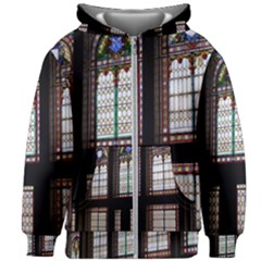 Stained Glass Window Krotoszyn Kids  Zipper Hoodie Without Drawstring by Pakrebo