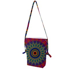 Kaleidoscope Mandala Pattern Folding Shoulder Bag by Pakrebo