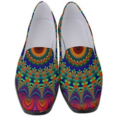 Kaleidoscope Mandala Pattern Women s Classic Loafer Heels