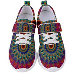 Kaleidoscope Mandala Pattern Women s Velcro Strap Shoes by Pakrebo