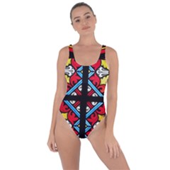 Stained Glass Window Colorful Color Bring Sexy Back Swimsuit by Pakrebo