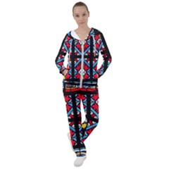 Stained Glass Window Colorful Color Women s Tracksuit