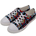 Stained Glass Window Colorful Color Women s Low Top Canvas Sneakers View2