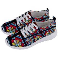 Stained Glass Window Colorful Color Men s Lightweight Sports Shoes by Pakrebo