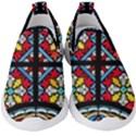 Stained Glass Window Colorful Color Kids  Slip On Sneakers View1